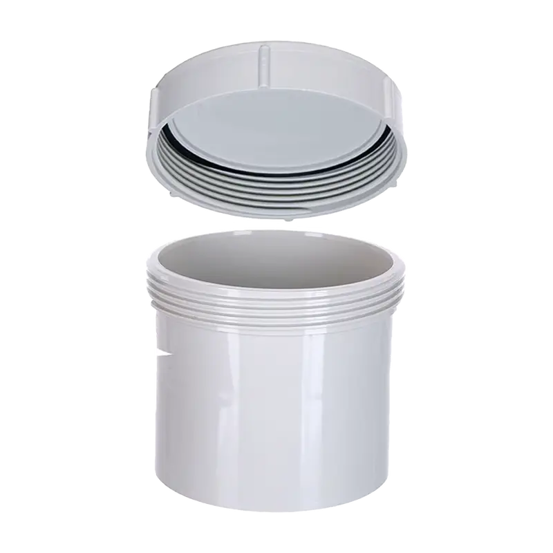 100Mm Pvc Waste Access Cap And Base Kit 1