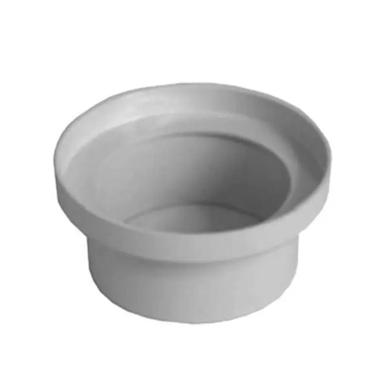 100Mm Pvc Waste Pan Connector With Finishing Collar 1