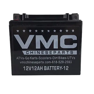 12Ah Lead-Acid Motorcycle Battery (5.9" W × 3.4" D × 5.2" H) 1