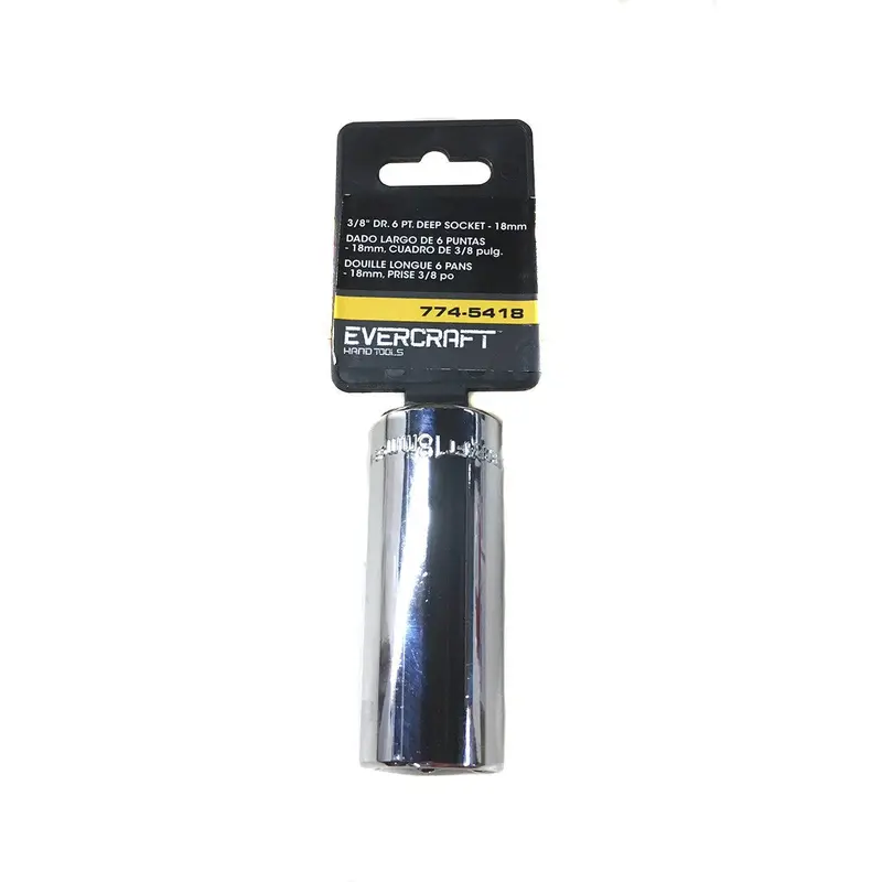 18Mm Deep-Well 6-Point Socket – 3/8" Drive For Atv, Dirt Bike, Go-Kart & Scooter Use 1