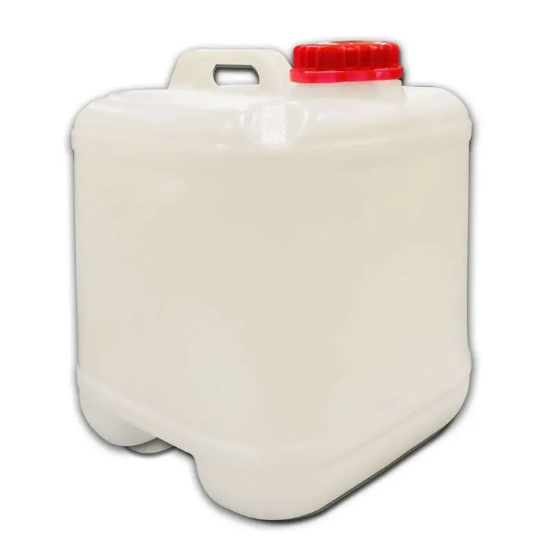 20L White Jerry Can With Red Lid 1
