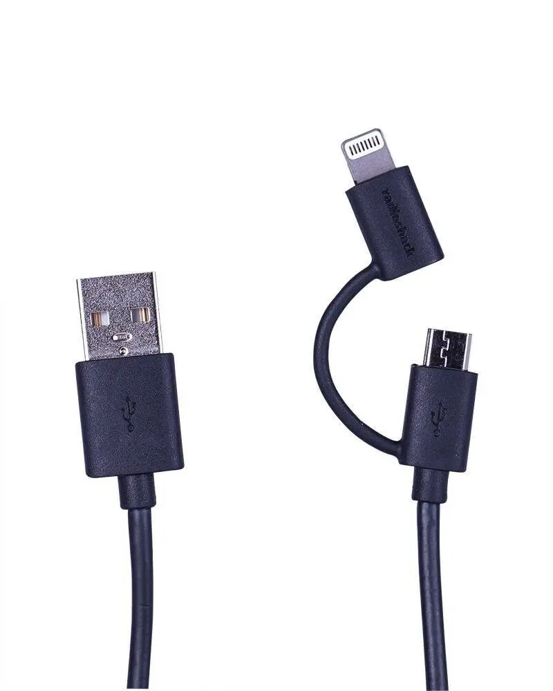 3-Foot 2-In-1 Cable: Micro Usb + Lightning To Usb-A (Charge & Sync) 1