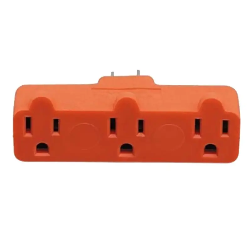 3-Outlet Grounded Wall Tap – 3-Prong Design 1