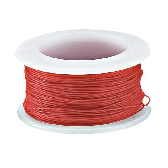 30-Gauge Red Wrapping Wire — 50-Foot Spool For Point-To-Point Wiring 1
