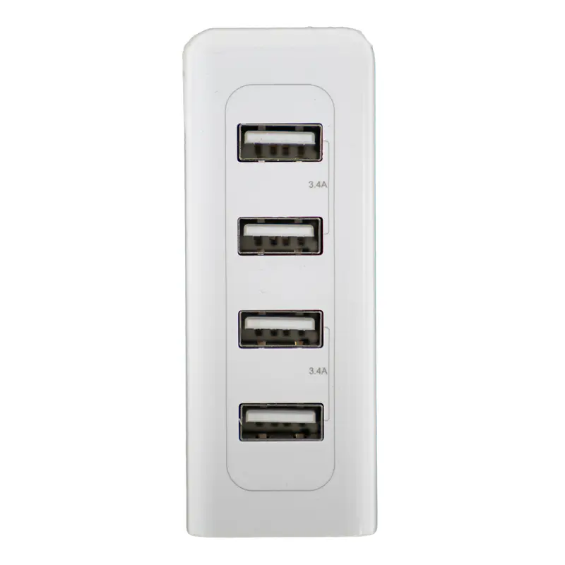 4-Port 6.8A Fast Usb Wall Charger For Smartphones And Tablets 1