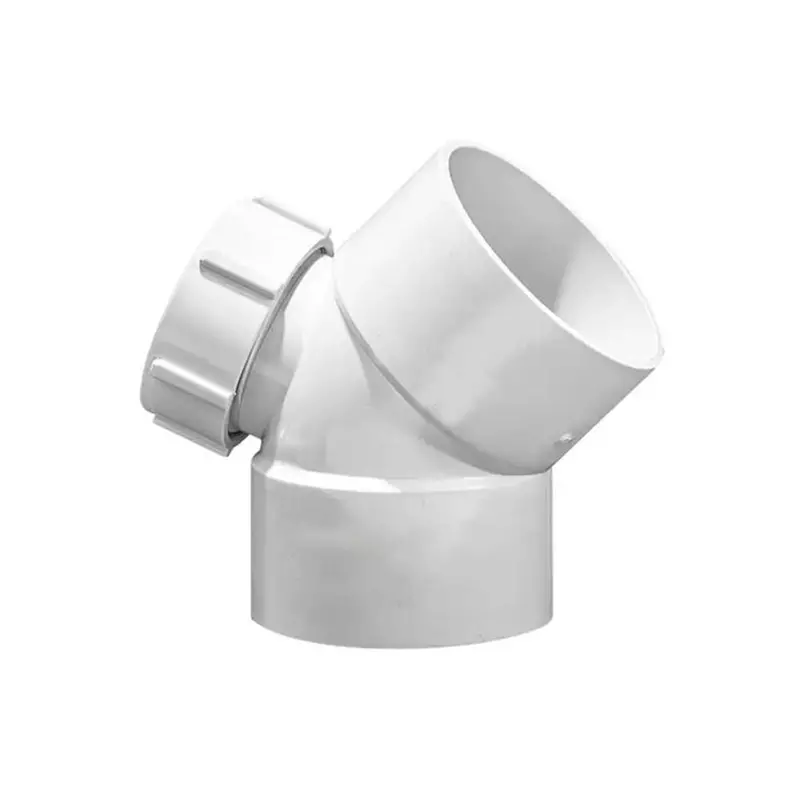 50Mm Pvc Waste Inspection Bend – 45° Sweep 1