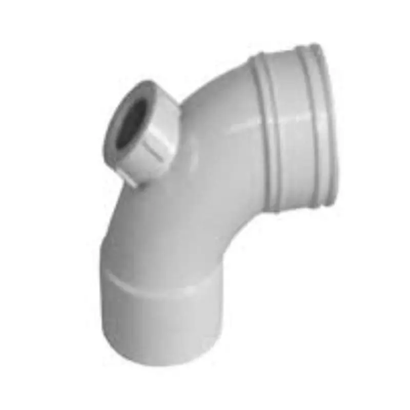 50Mm Pvc Waste Inspection Bend – 90° Sweep 1