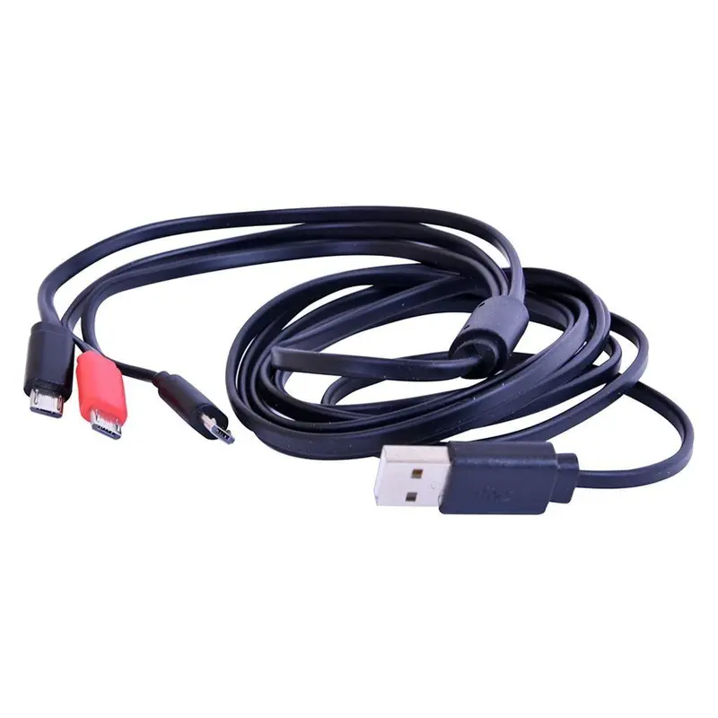 6-Foot Triple Micro-Usb Charging Cable – Type-A To 3X Micro-B, Simultaneous Device Power 1