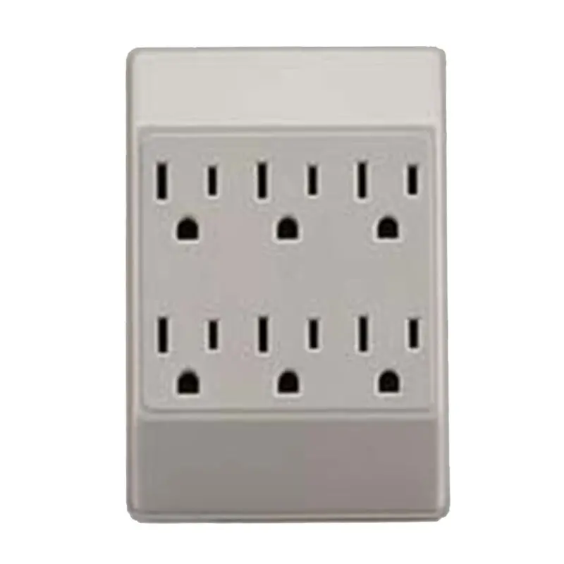 6-Port Surge-Protected Wall Tap Power Strip 1