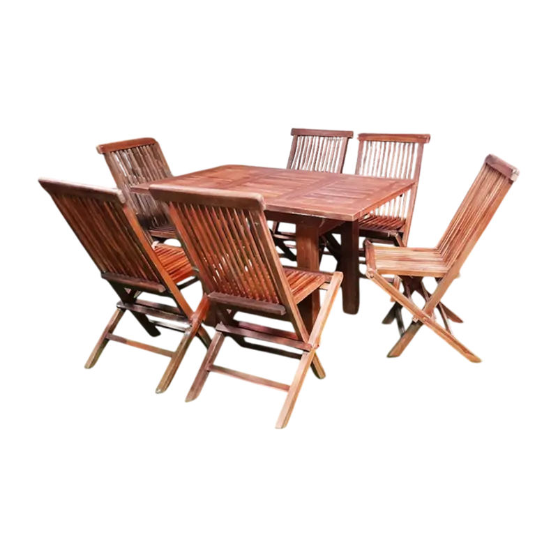 Abr Domino Outdoor Dining Set – 7-Piece Weather-Resistant Collection 1