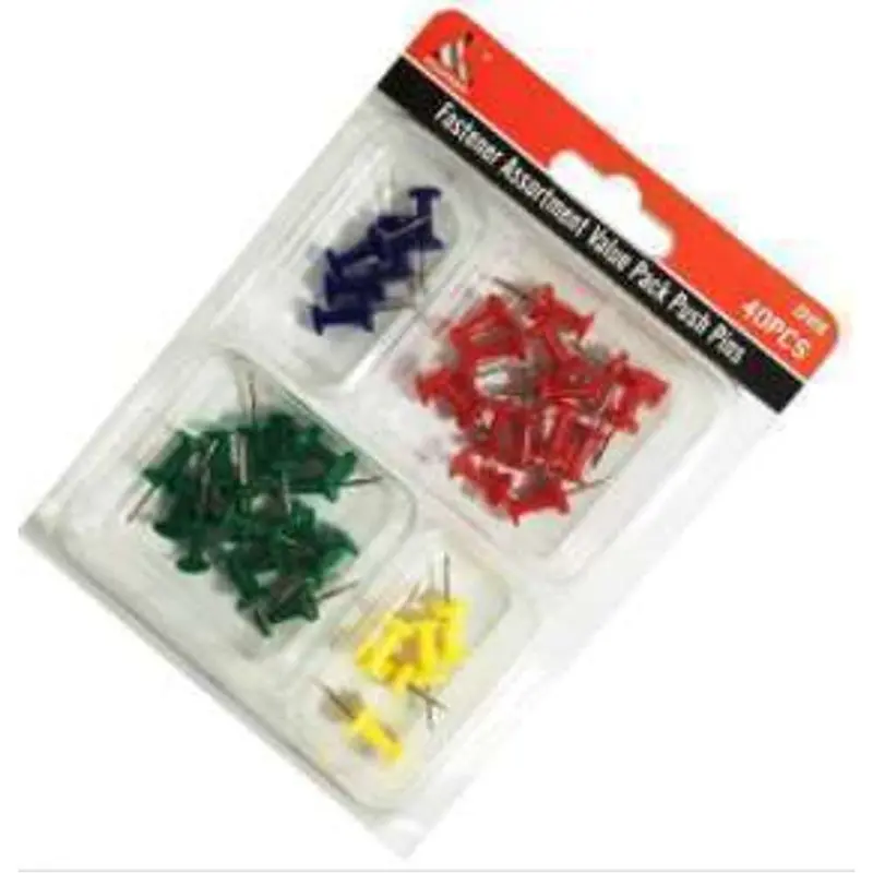 Accord Assorted Push Pins – 40-Piece Set 1