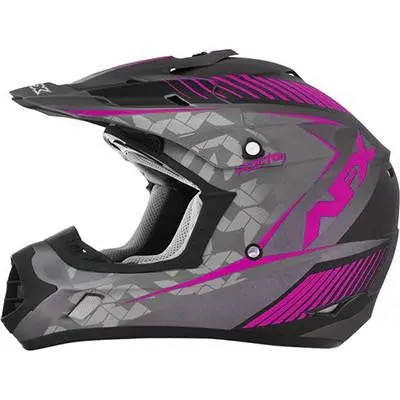 Afx Fx17Y Frost Fuchsia Youth Motorcycle Helmet – Large Size 1