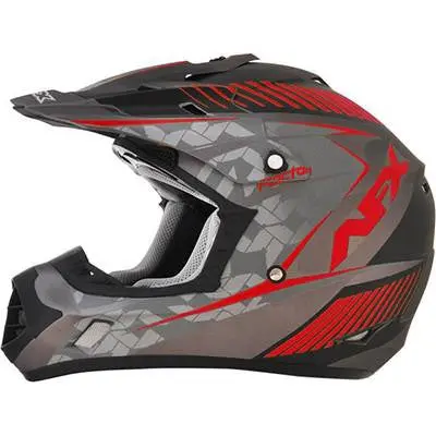 Afx Fx17Y Frost Red Youth Motorcycle Helmet – Medium Size 1
