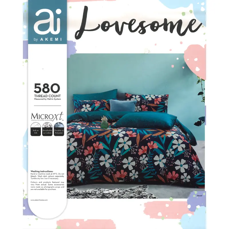Akemi Ai Queen-Size Microfiber Fitted Sheet Set – Vibrant Assorted Colors 1
