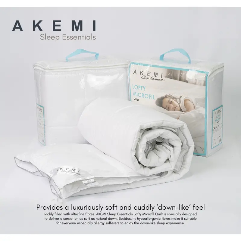 Akemi Sleep Essential Lofty Microfill Quilt – Queen Size 1