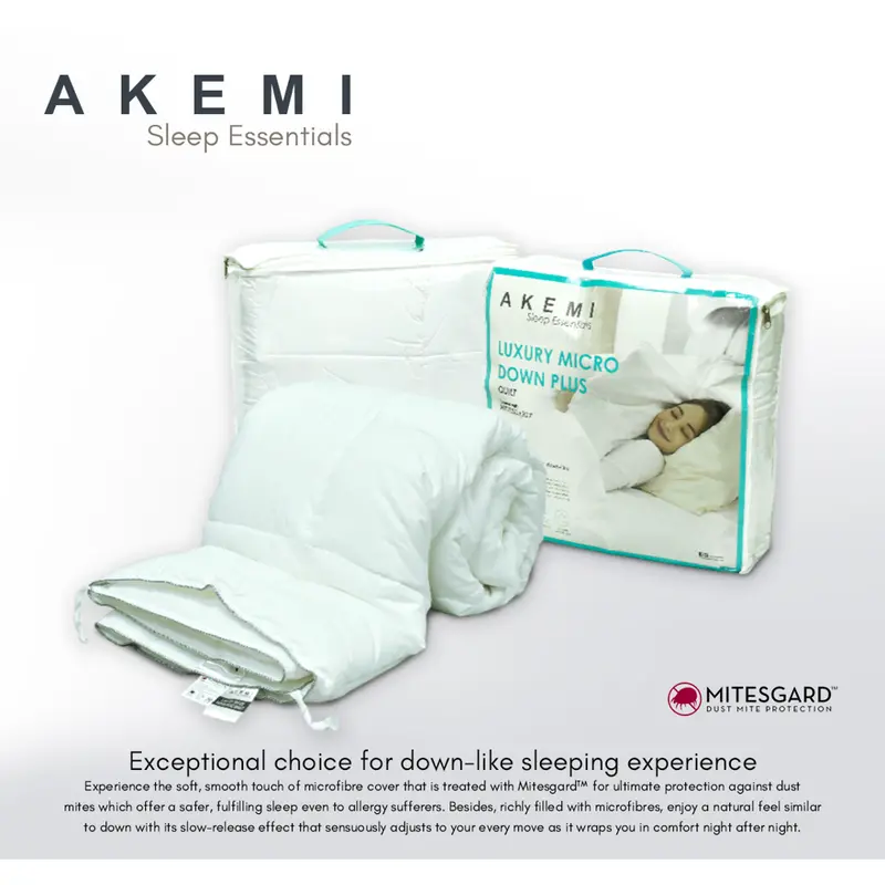 Akemi Sleep Essential Micro Down Plus Quilt – King Size 1