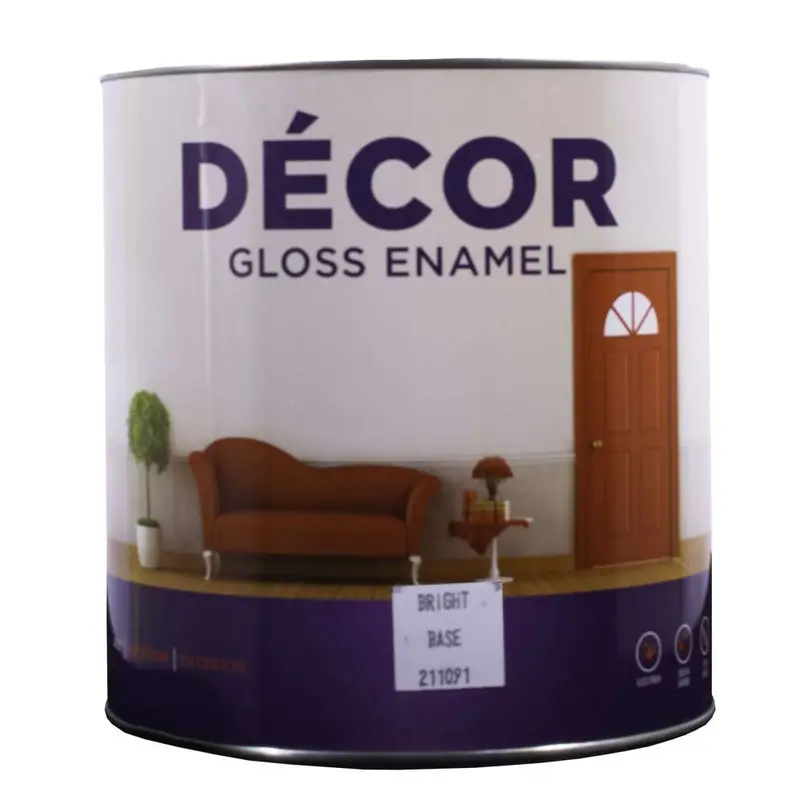 Apco Decor Gloss Enamel In Bright Base – 4-Litre Size 1