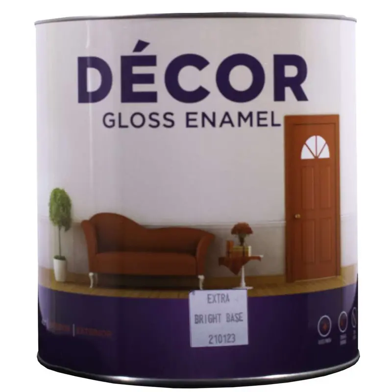 Apco Decor Gloss Enamel In Extra Bright Base – 4L 1