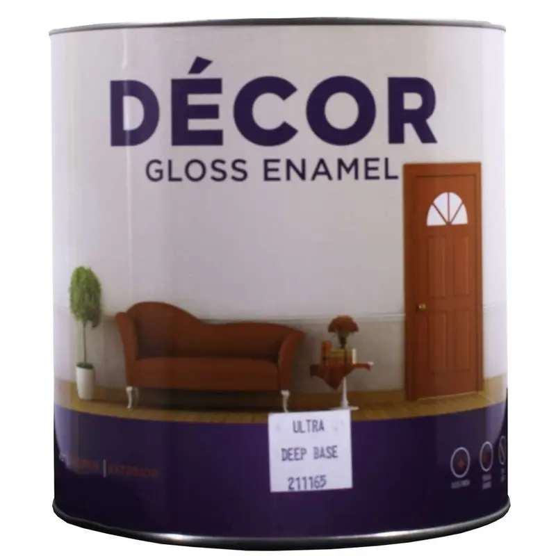 Apco Decor Gloss Enamel In Ultra Deep Base – 4-Litre Can 1
