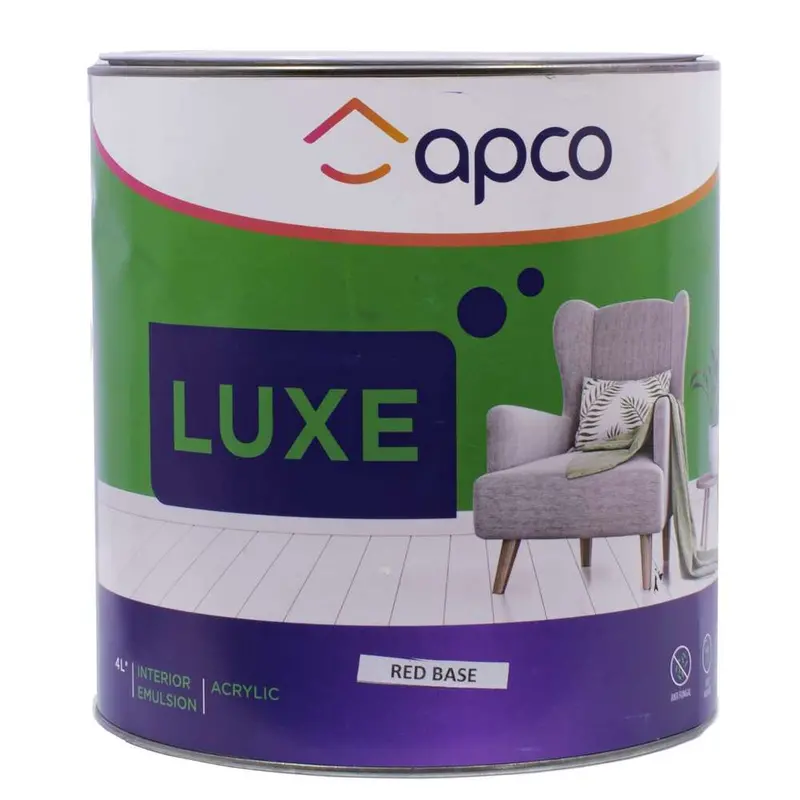 Apco Luxe Semi-Gloss Acrylic Red Tinting Base – 4L 1