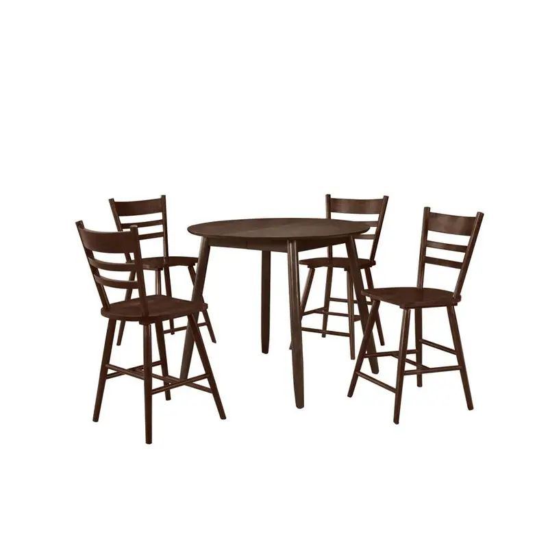 Arno Dark Brown Counter-Height Dining Set – 5-Piece 1