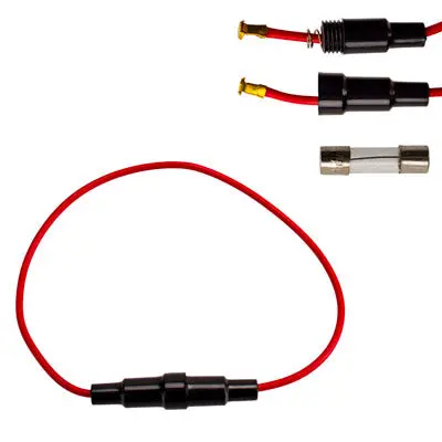 Atv & Dirt Bike Waterproof Glass Fuse Holder For Wiring Harness 1