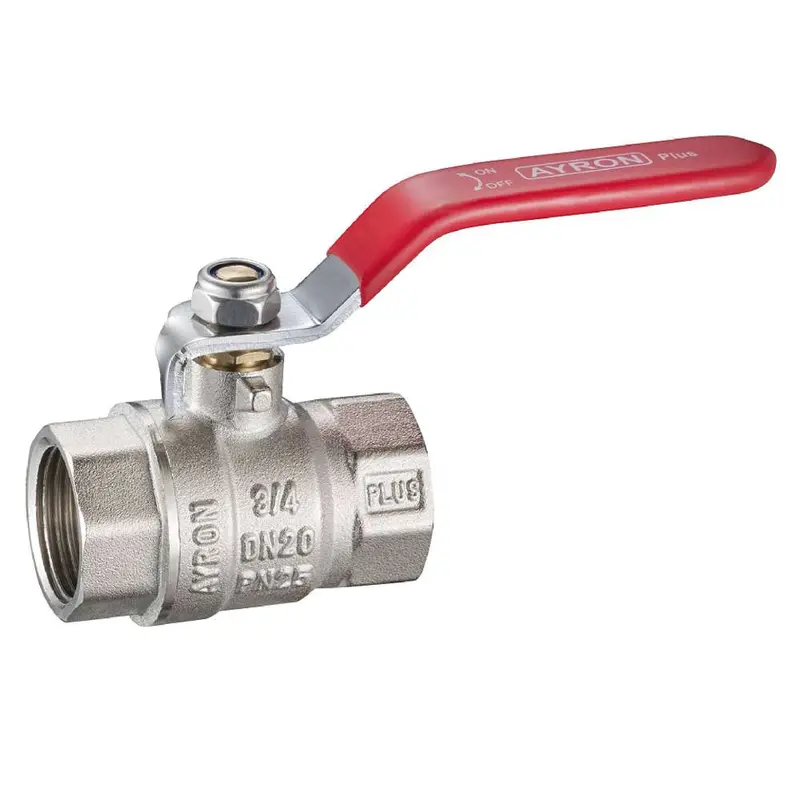 Ayron 1-Inch Brass Ball Valve With Chrome-Plated Lever Handle 1