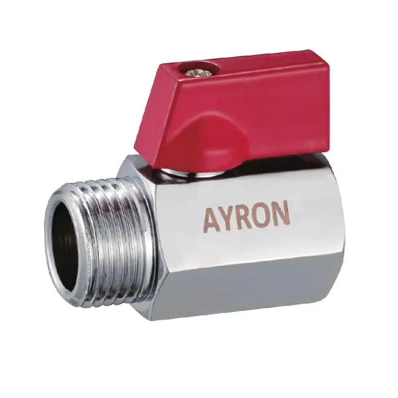 Ayron 15Mm Male-Female Mini Ball Valve With Cp Handle 1