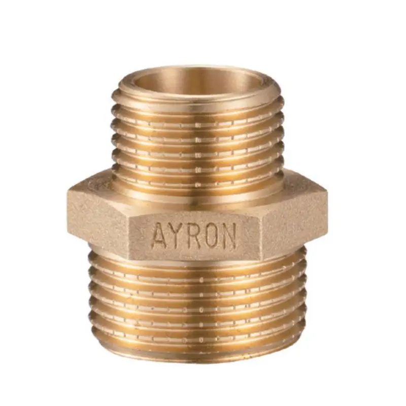 Ayron 15Mm X 10Mm Brass Hex Reducing Nipple 1