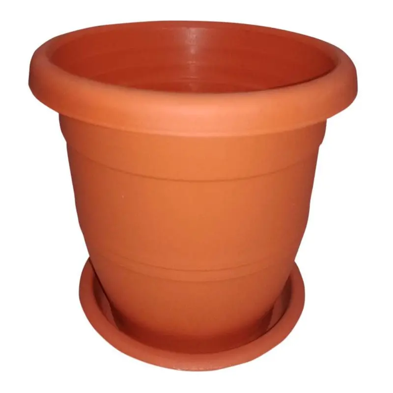 Baba Compact Cotta Planter & Saucer Combo – 260Mm × 215Mm 1