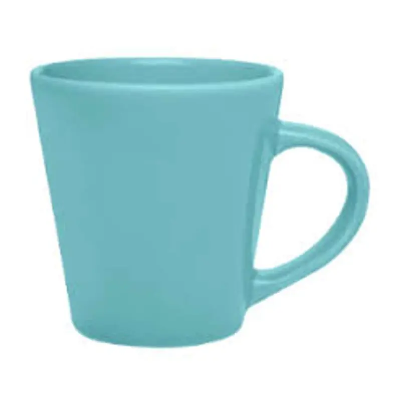 Biona Bazar White Ceramic Drop-Color Mug – 250Ml Commercial-Grade 1
