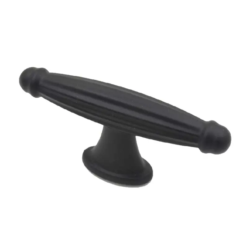 Black Ellipse Knob Pull – 75 X 75 X 35 X 30Mm, Fixworx Modern Cabinet Handle 1