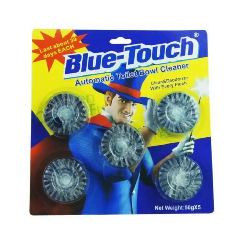 Blue Touch In-Tank Toilet Cleaner Tablets – 5-Pack (50G Each) 1