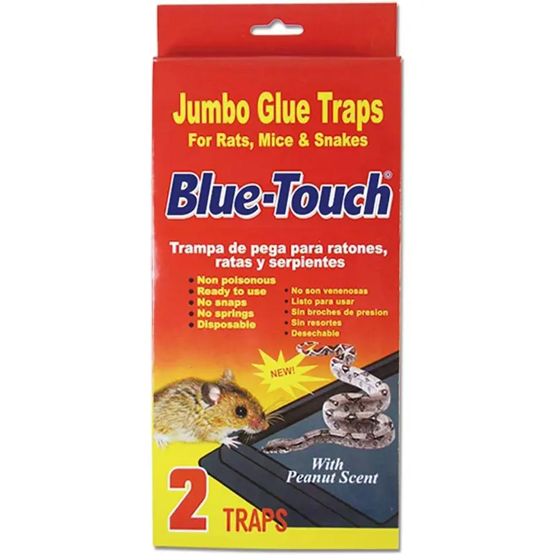 Blue Touch Large Glue Trap For Rodent Control – 2-Pack, High-Stick Surface 1