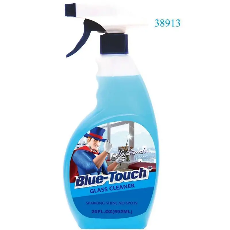 Blue Touch Streak-Free Glass Cleaner – Fast-Drying Formula, 20Oz Bottle 1