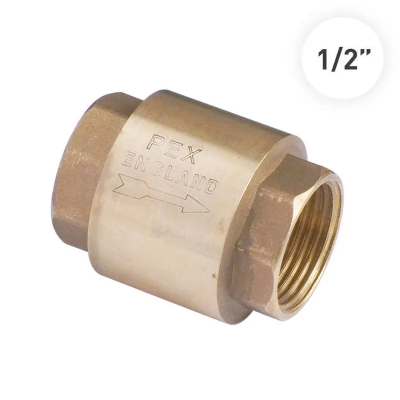 Brass 1/2-Inch Pex Check Valve – Prevents Backflow In Plumbing Systems 1