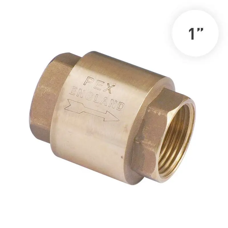 Brass Pex Check Valve – 1-Inch Non-Return Flow Control Fitting 1
