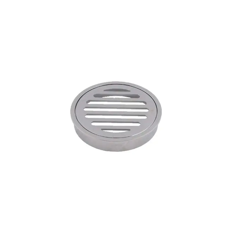 Brasshard Drop-In Round Grate – 100Mm, Chrome-Plated Brass Alloy 1