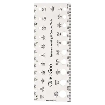 Chiaogoo Precision Metal Needle Gauge And Ruler 1