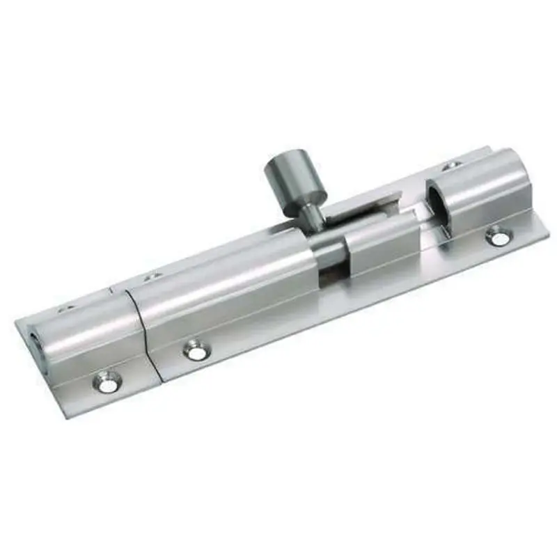 Chrome-Plated 2-Inch Barrel Bolt With Mounting Screws 1