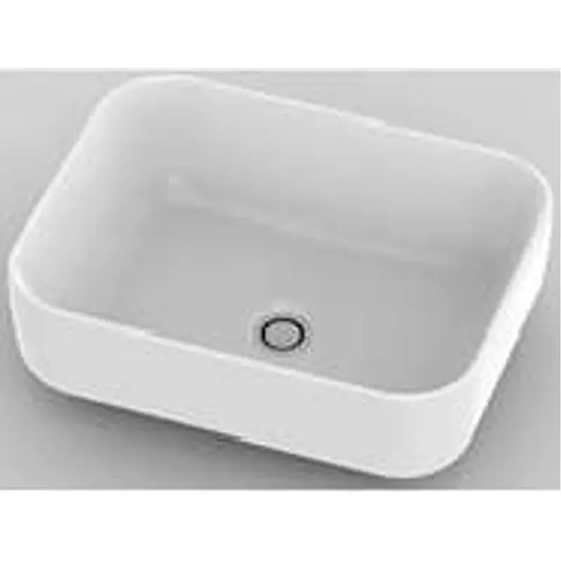Claytan Alpha Rectangular Above-Counter Basin (490 × 380 × 150 Mm) 1