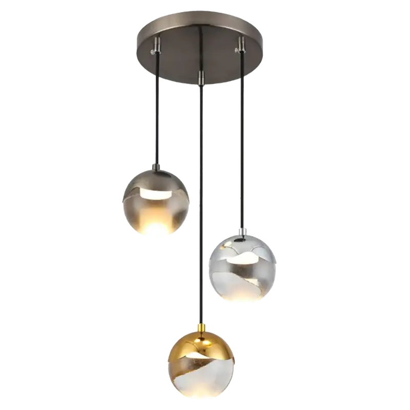 Copper-Finished Led Pendant Light, 9W 1