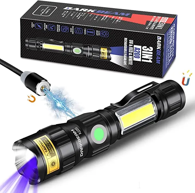 Dark Beam 365Nm Uv Flashlight For Fluorescent Dye Leak Detection 1