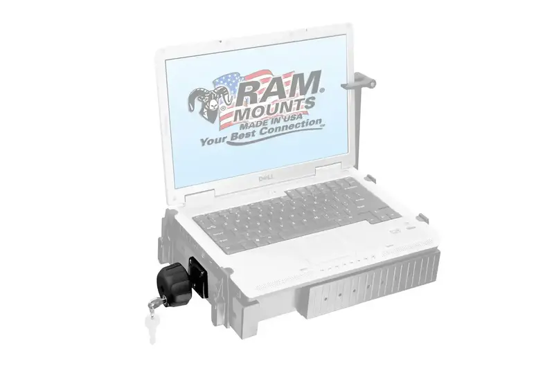 Dee Zee Ram-234-Lk2U Laptop Mount With Tray Lock Kit – Adjustable Dashboard Mount 1
