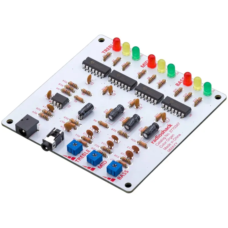 Diy Color Organ Electronics Kit – Build Your Own Light-Sync Circuit 1