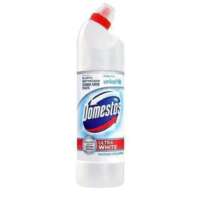 Domestos Toilet Bowl Cleaner – White & Pink Sparkle Formula, 750Ml 1