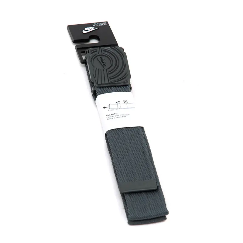 Dunk-Inspired Ribbed Web Belt – Dark Grey Texture 1