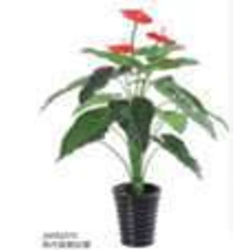 Elegant Anthurium Artificial Plant – 120 Cm Lifelike Indoor Faux Flowering Specimen 1