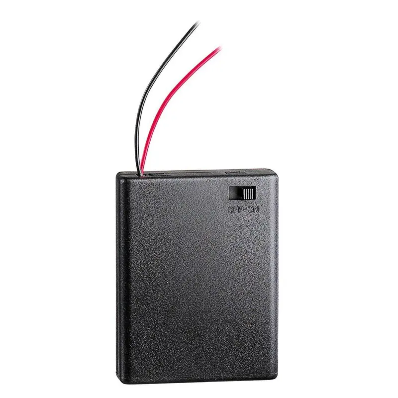 Enclosed Aaa Battery Holder For 4 Cells 1