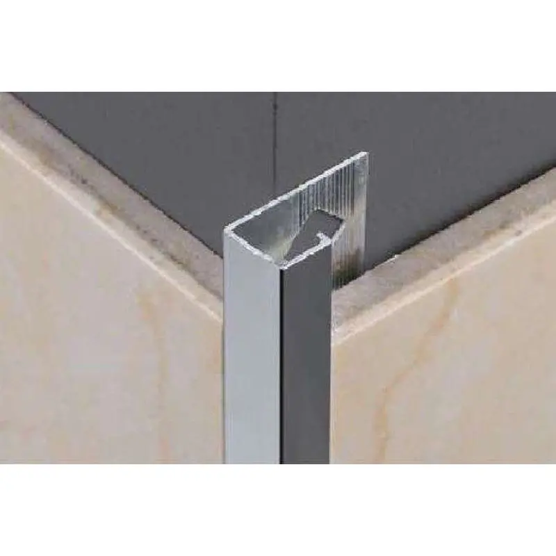 Evia 12.5Mm Bright Silver Aluminium Square Edge Tile Trim – 2.5M 1